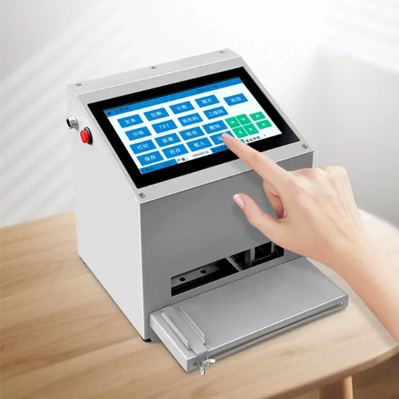 Smart Desktop & Handheld Inkjet Printer, Automatic Small Character Coding Machine for Production Date, Barcode & QR Code