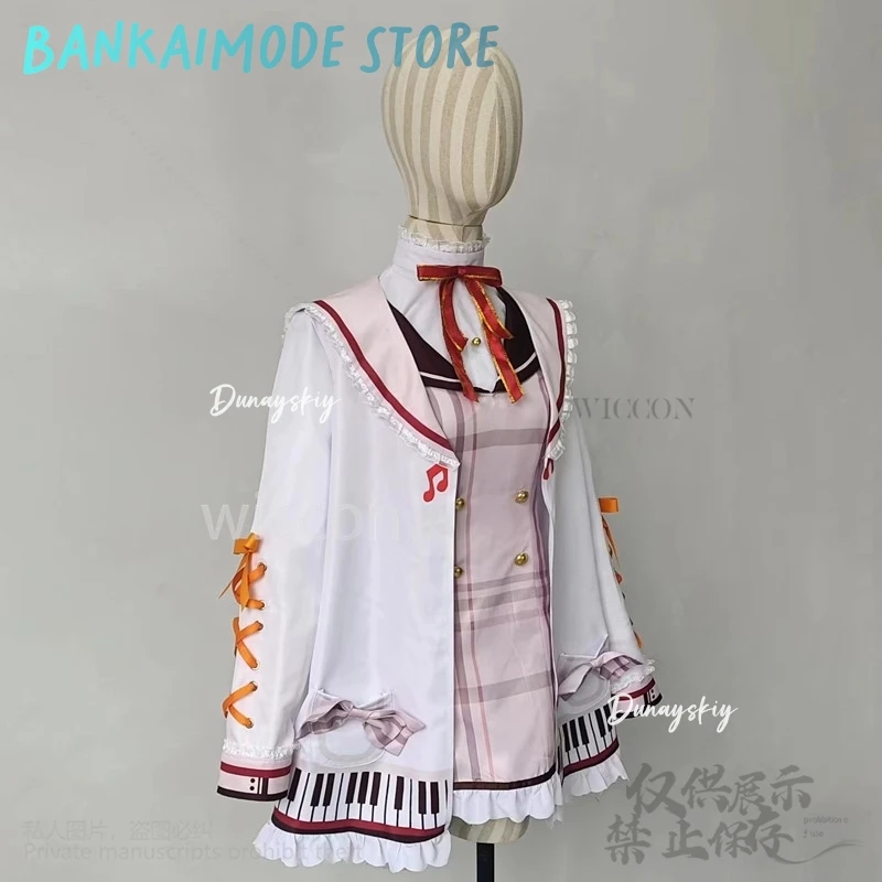 Otonose カナデコスプレアニメ Vtuber 衣装パフォーマンスレースドレスロリータウィッグ女の子女性パーティーアイドル 코스프레