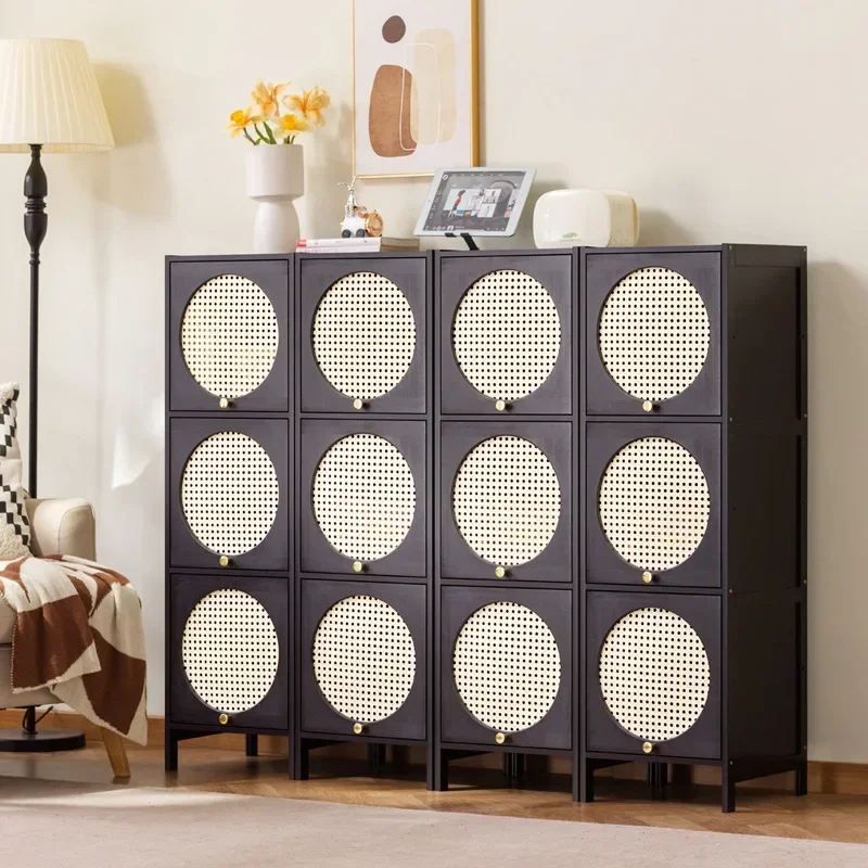 Modern Household GoodsBedroom Locker Storage Household Living Room Against Wall Dustproof Dining Side Cabinet Kitchen Shelf