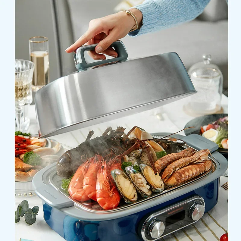 ความเร็วไฟฟ้า Steamer Steamer Multi-Functional ครัวเรือนน้ำฉนวนกันความร้อนนึ่งหม้อตุ๋นจับเวลาไฟฟ้านึ่งหม้อต้ม