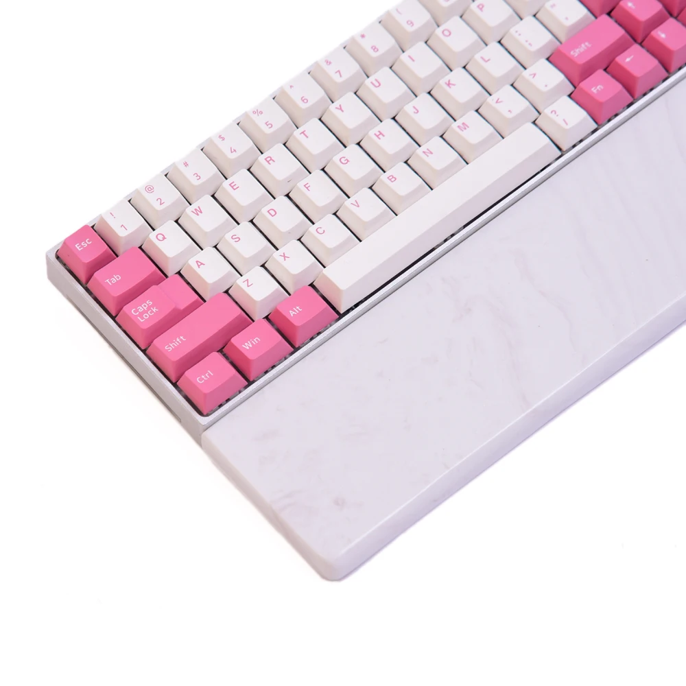 

Mechanical Keyboard Wrist Rest Pad Mat White Quartz Support Anti Slip Cool Summer 30cm 32cm 36cm 44cm Customize Game Laptop PC