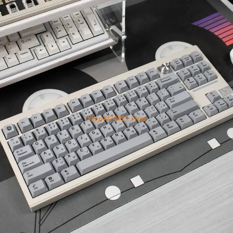 

K1AA Minimalist Brauns 148Keys Original Height Keycap Dye Sublimation PBT Keycaps for 60 80 61 Mechanical Keyboards Keycaps