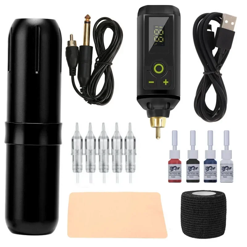 King Kong Wireless Power Batterie tragbares Set Anfänger Tattoo Pen Set