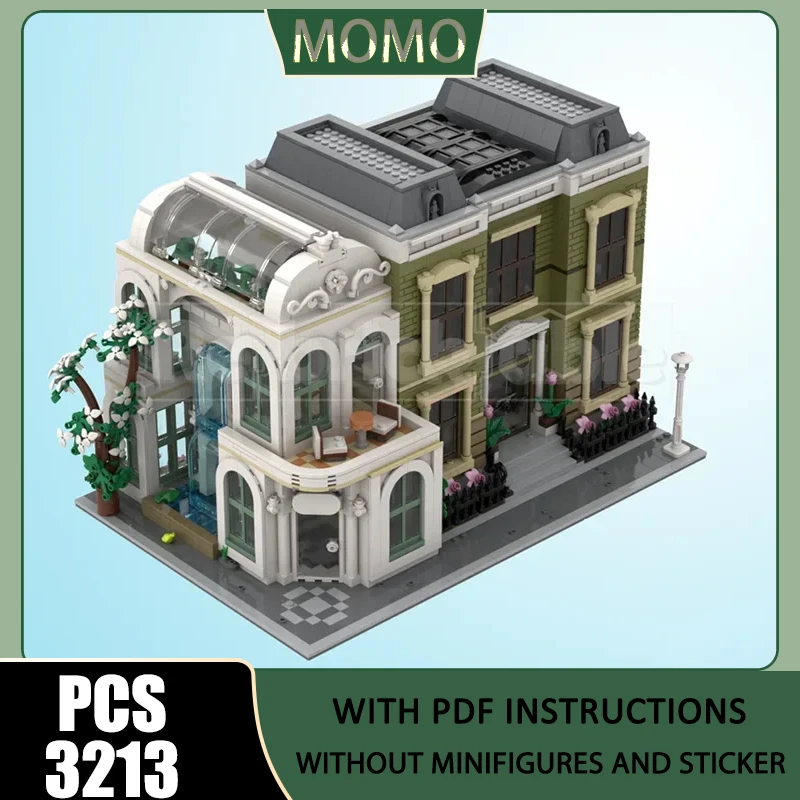 

Street View Model Moc Building Bricks Botanical Bliss Day Spa Technology Modular Blocks Gifts Christmas Toys DIY Sets Assembly