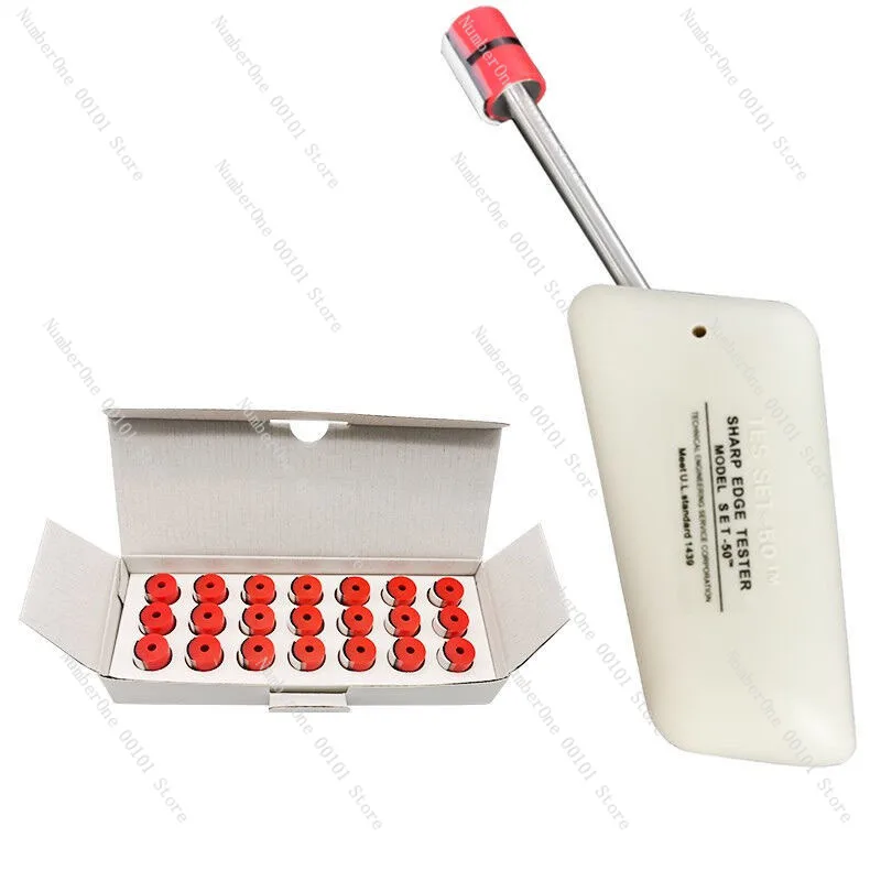 

1 set Sharp Edge Tester Industrial Sharp Edge Test Instrument UL1439D Standard With 21Pcs TC-3 Pressure Testing Caps