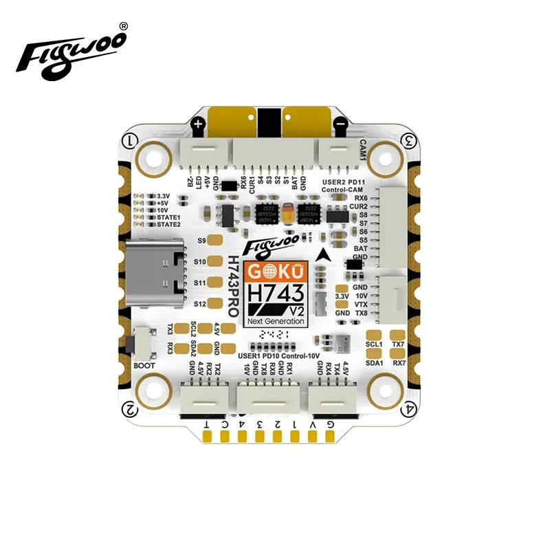 RoRuSFlywoo GOKU H743 PRO 55A 32Bit 128K 30*30 Stack -- Plug&Play O4 / O4 Pro