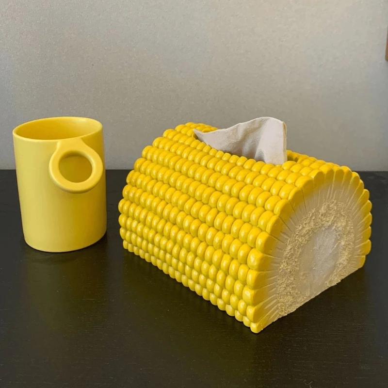 1pc Unique Corn-Shaped Tissue Box Holder - Creative Decor for Living Room & Dining Table, Durable Plastic