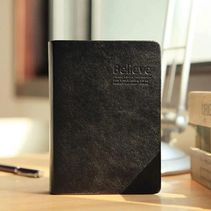 1Pc Vintage Thick Paper Notebook Notepad Leather Bible Diary Book Zakka Journals Agenda Planner School
