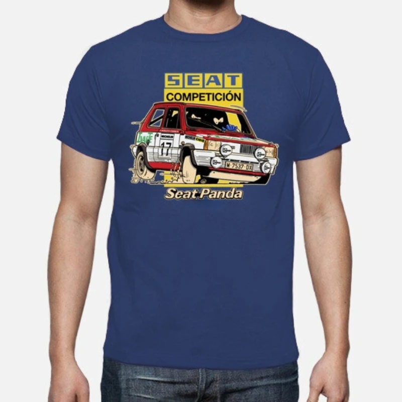 Heißer Verkauf Vintage Klassische Spanien Auto S E EINE T Panda T Shirt. Neue 100% Baumwolle Kurzarm O-ansatz T-shirt Casual Herren Top