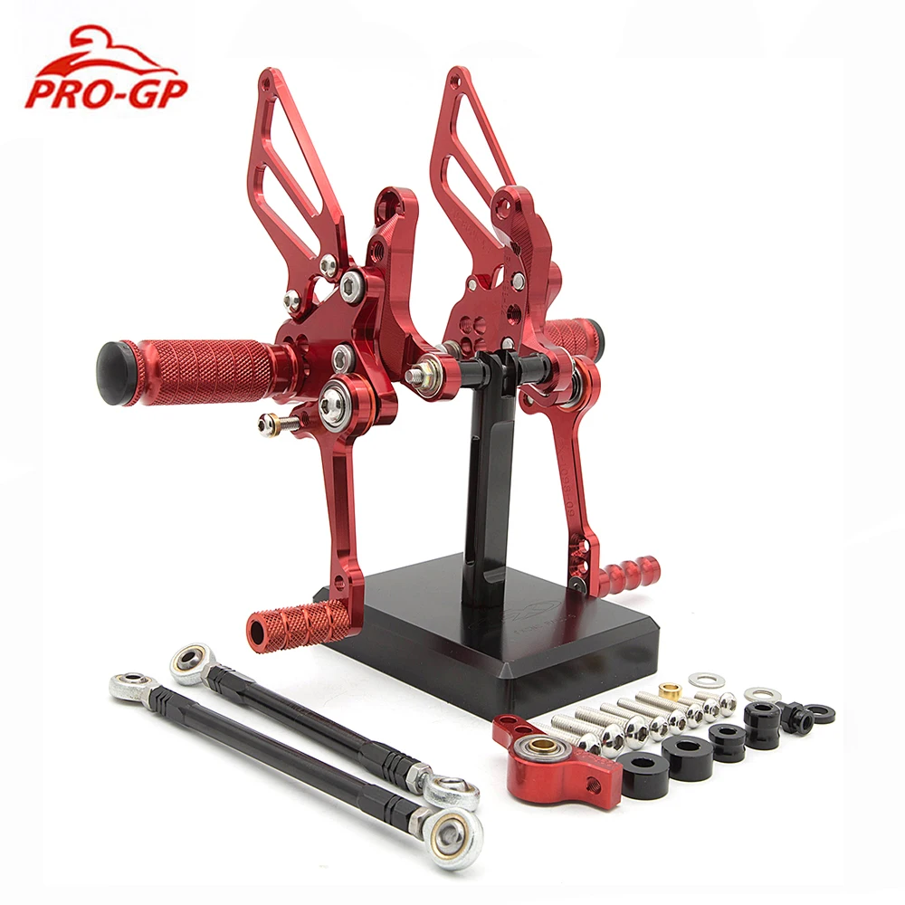 

For Ducati 1198 1098/S 848/848 EV0 Adjustable CNC Motorcycle Rearset Footrest Footpeg Rear Pedal Foot Peg Set