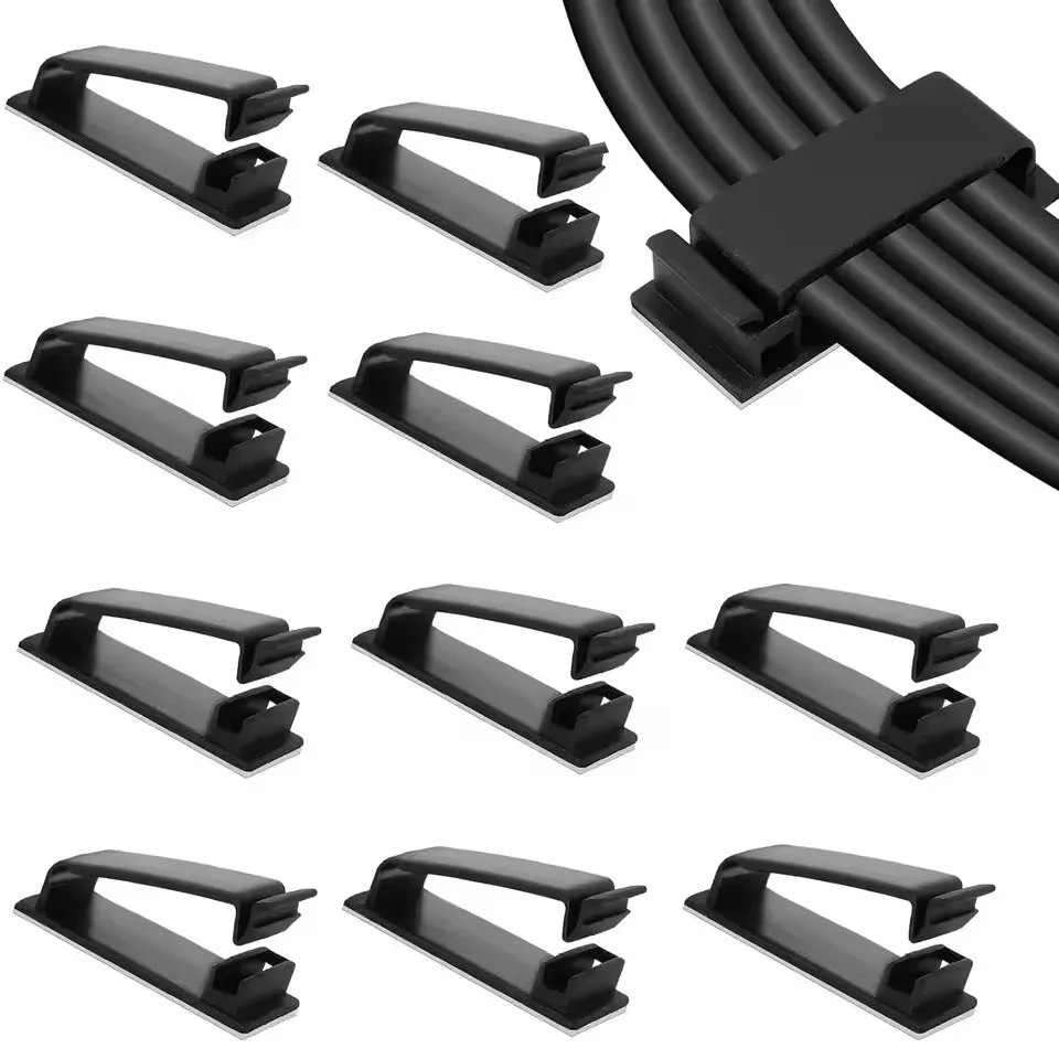 Self-adhesive Cable Organizer Cable Clamp Clips Holder Clamp Management Car USB Data Cable Decorative Cord Winder Manager