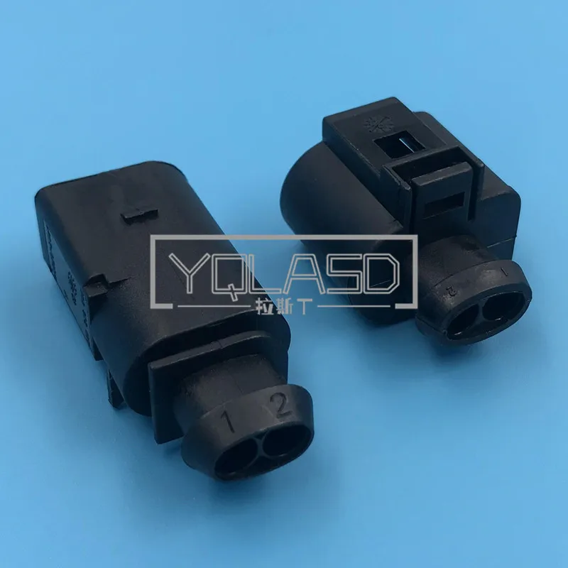 1 Set 2 Way 3.5mm Auto Cable Socket 1J0973722 8D0973822 Electrical Horn Connector AC Assembly 1717692-1 8D0973822