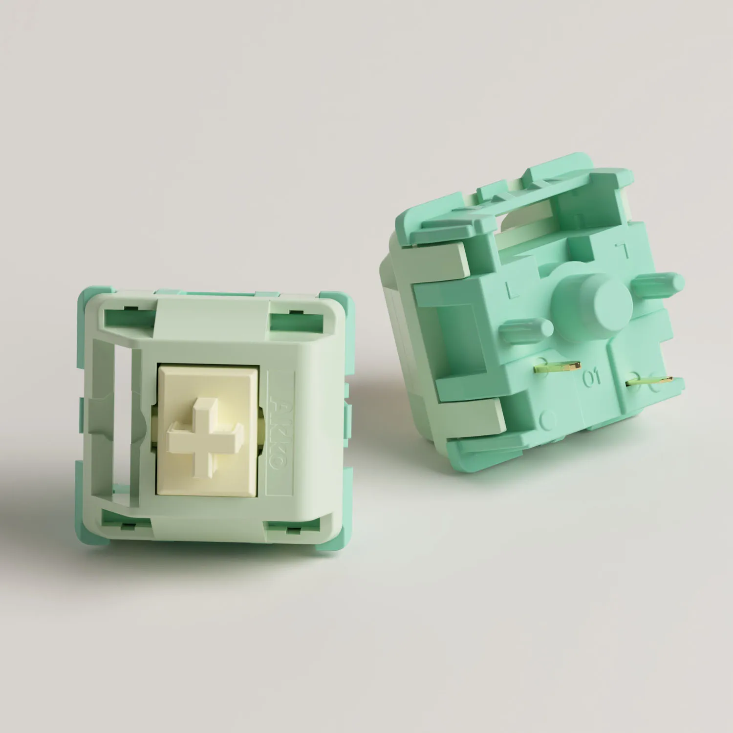 Akko Cilantro Switch 5 Pins 36gf Deep Clack Tactile Switch Factory Lubed متوافق مع لوحة المفاتيح الميكانيكية Cherry MX (45 قطعة)