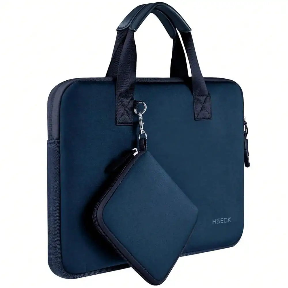

Laptop Sleeve 13.3-14 Inch Case With Small Pouch, Neoprene Computer Bag Compatible With Book Pro 14\ M4/M3/M2/M1 2025-2021, Air/