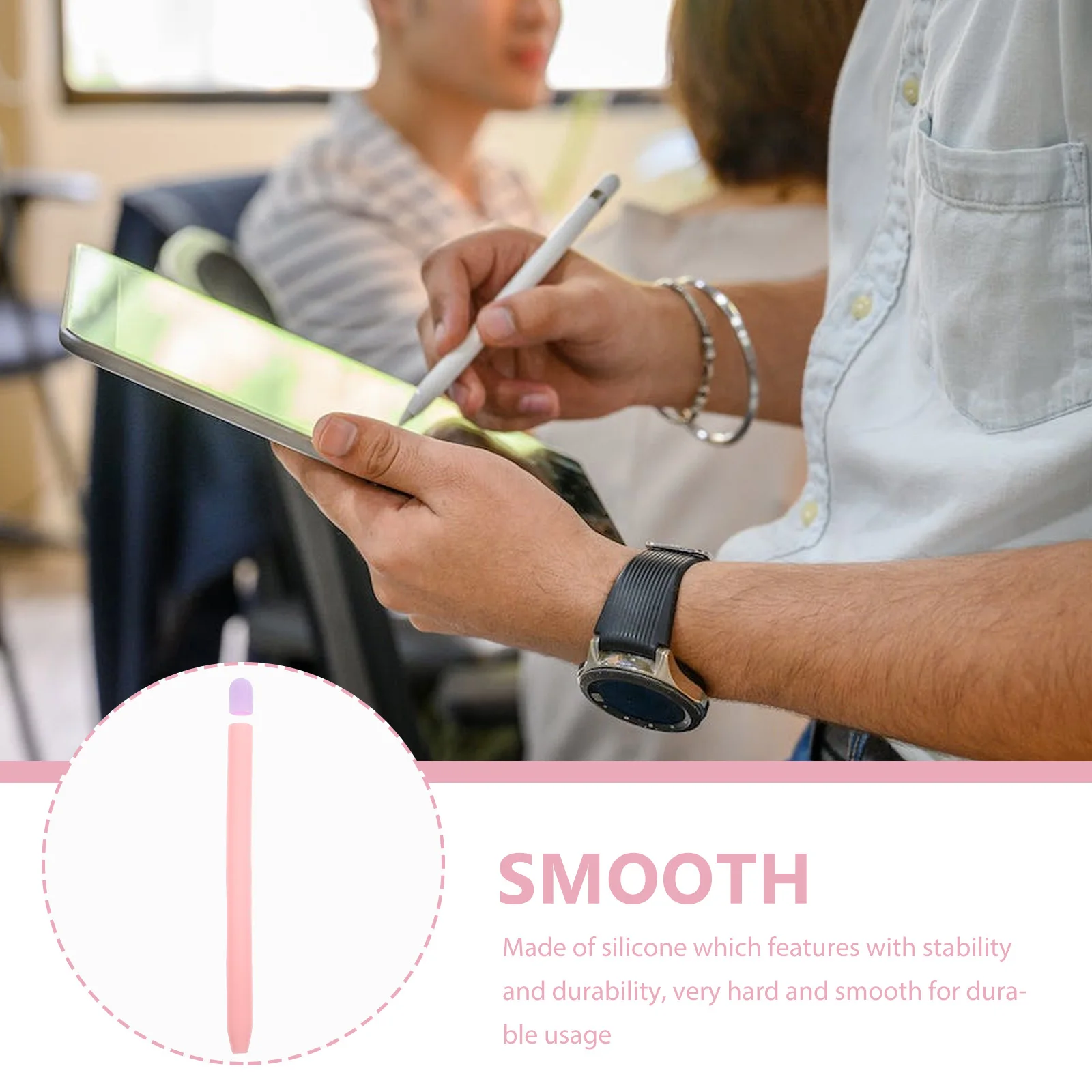 حافظة HOMSFOU Stylus وحامل أقلام للكمبيوتر اللوحي وغطاء للأكمام الرقمية لعيد الميلاد