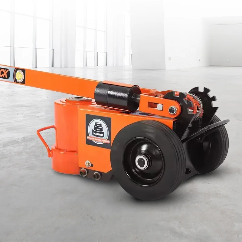 عالية الجودة 80 طن مقبض قابل للطي رافعة هيدروليكية هوائية الثقيلة الهواء مقبس أرضية هيدروليكي للسيارات والشاحنات #5