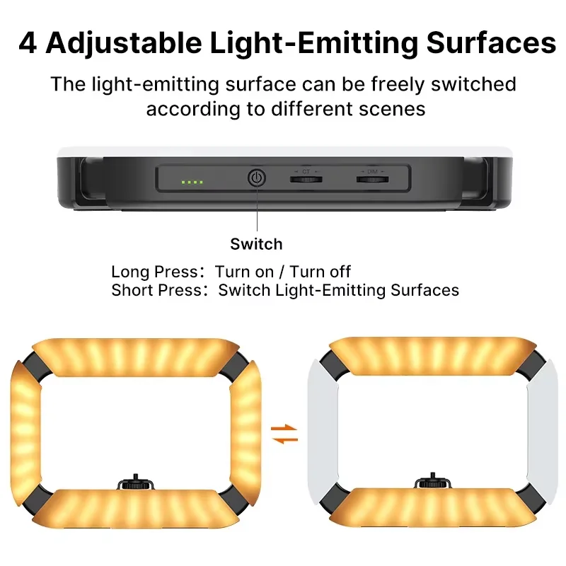 Original Ulanzi U200 Intelligent Handheld Video Drilling Rig With Ring LED Selfie Light Compatible With Mobile Phone Camera