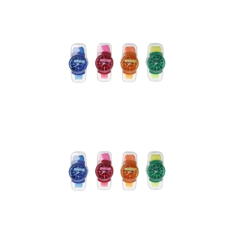 1 шт. для творческих шлифовальных машин с мультяшными часами, точилка для карандашей с ластиками Br