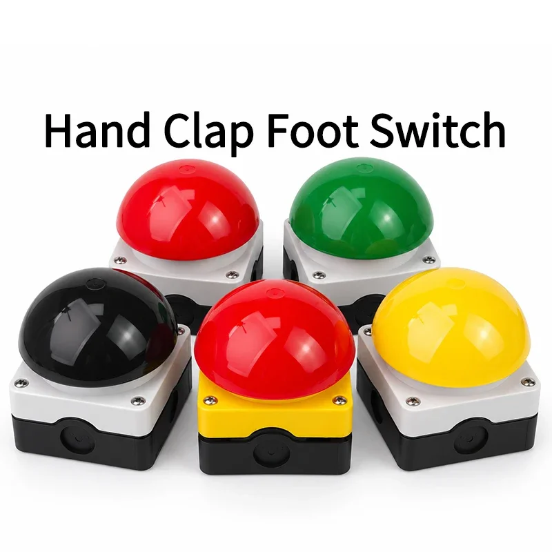 IP65 Waterproof Emergency Stop Push Button Switch 1NO 1NC Mushroom Head Auto Reset Self Locking Foot Control Industrial Machine