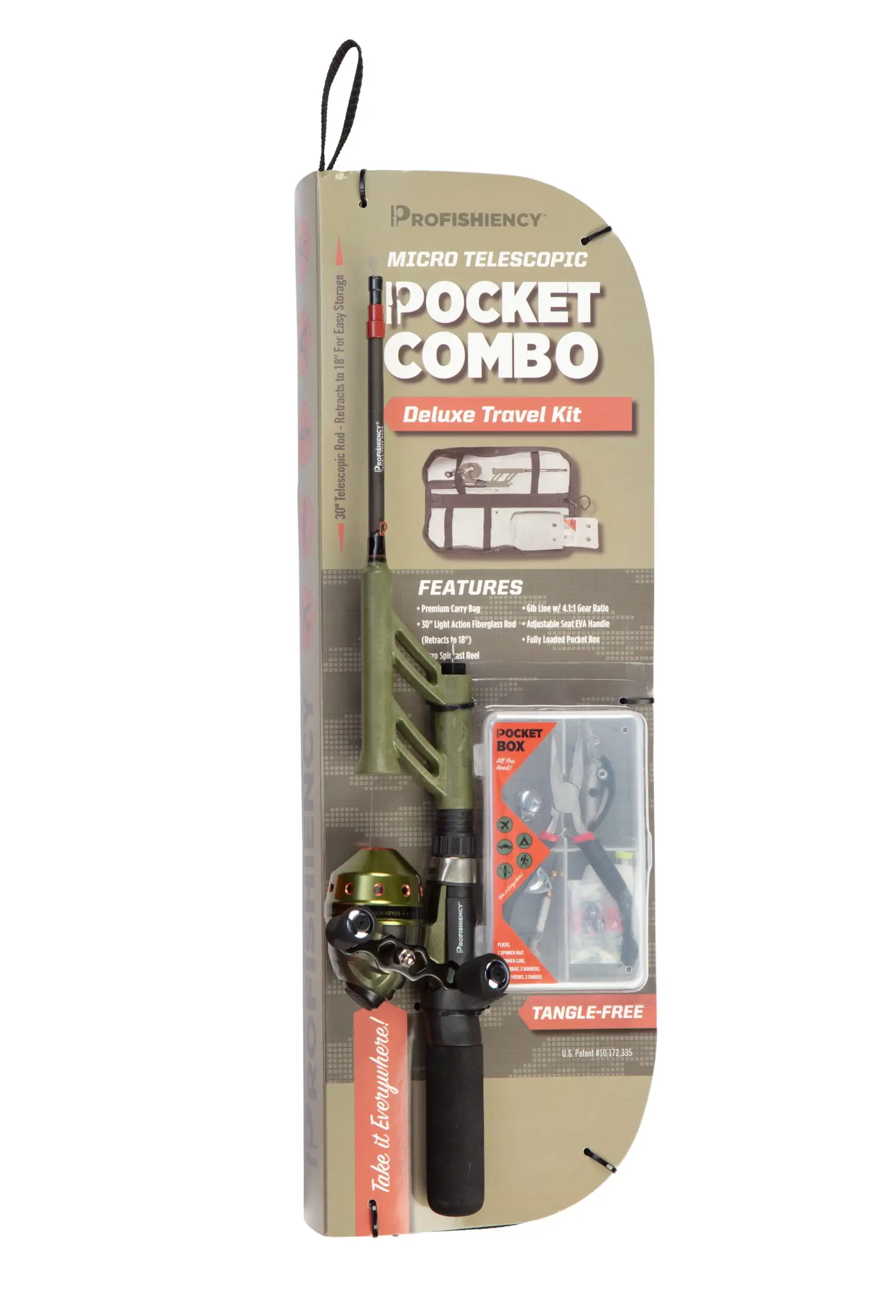 

Profishiency Pocket Spincast Combo Delux Travel Kit