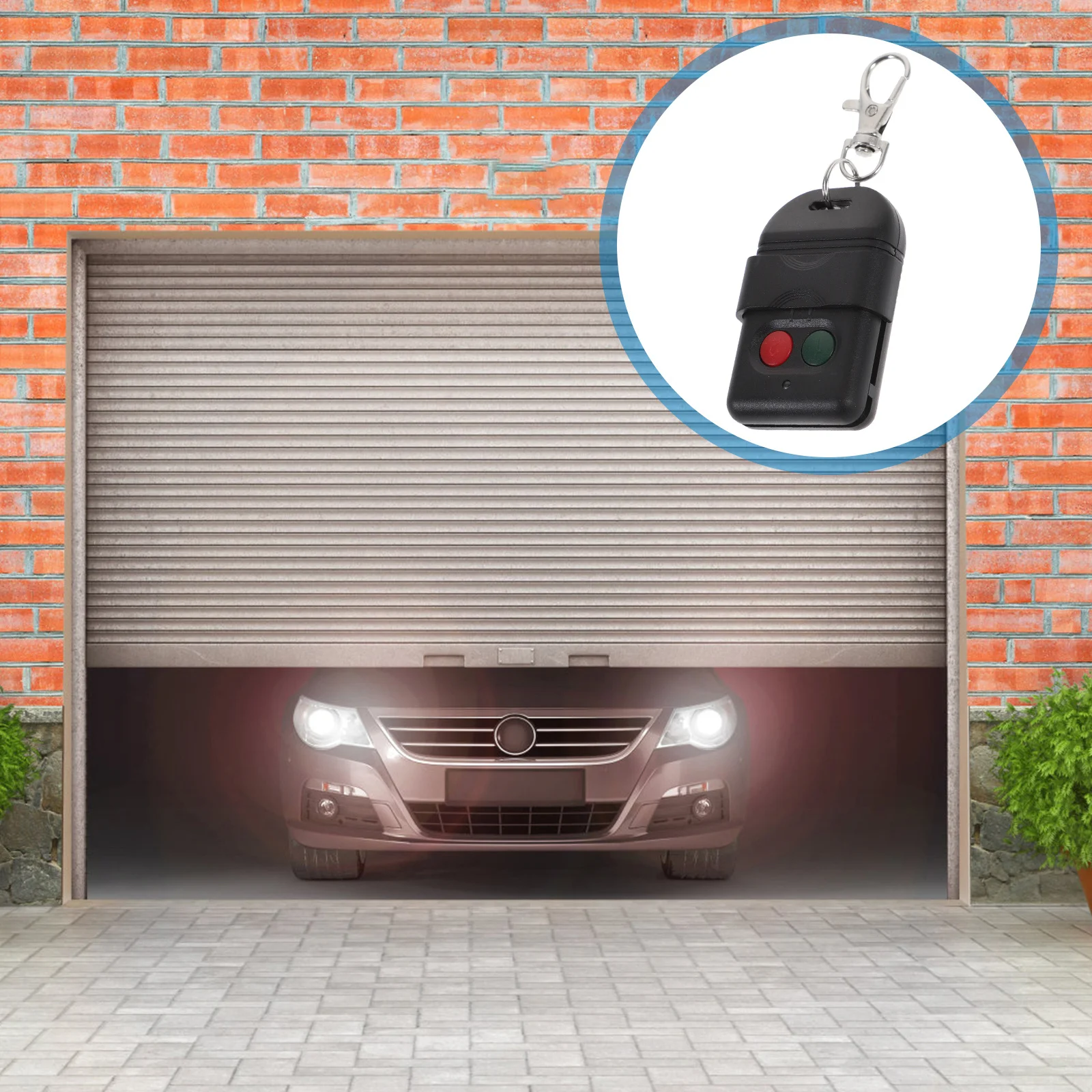 Ouvre-porte de garage, télécommande à 2 boutons, 300mhz, porte-clés, télécommande de porte de garage, Compatible avec le contrôle industriel électrique