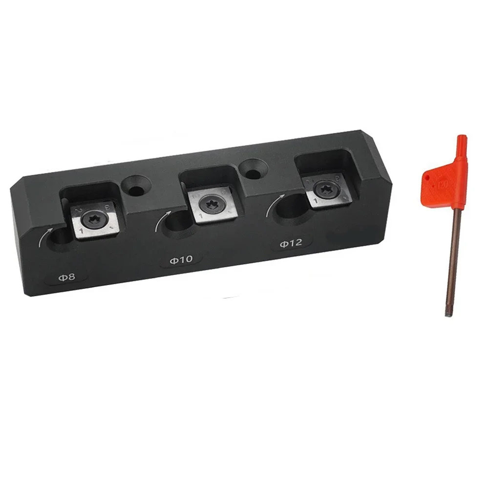 

Dowel Maker Jig Plate for Robust Aluminum Construction with Replaceable Carbide Blades for Enhanced Durability