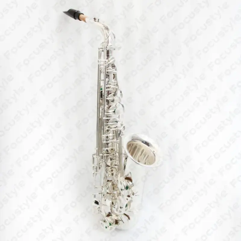 

High Grade Professionnel Saxophone Alto Silver Plated Without High F# Key Alto Saxophone With Good Case