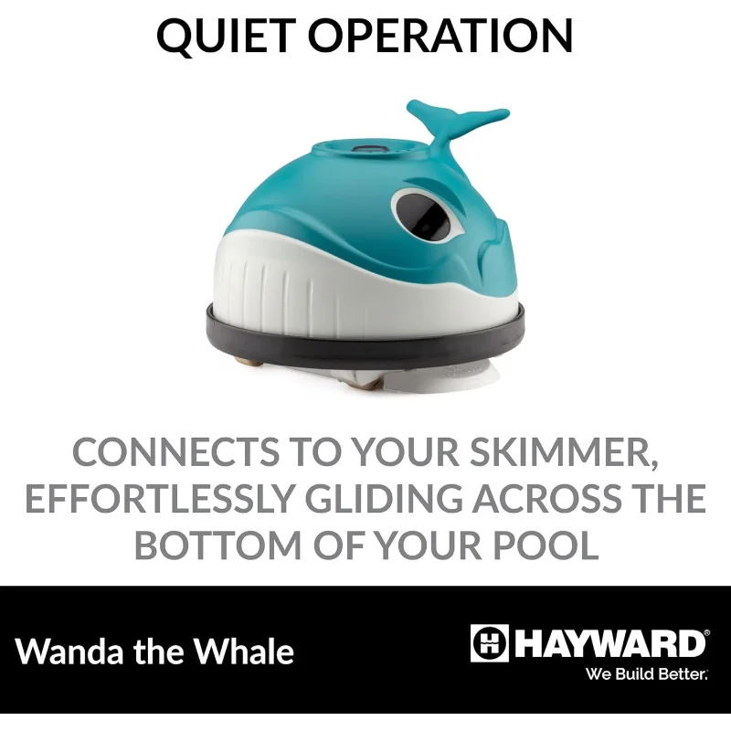 Hayward W3900 Wanda the Whale Above-Ground Suction Pool Cleaner for Any Size Pool (Automatic Pool Vacuum)