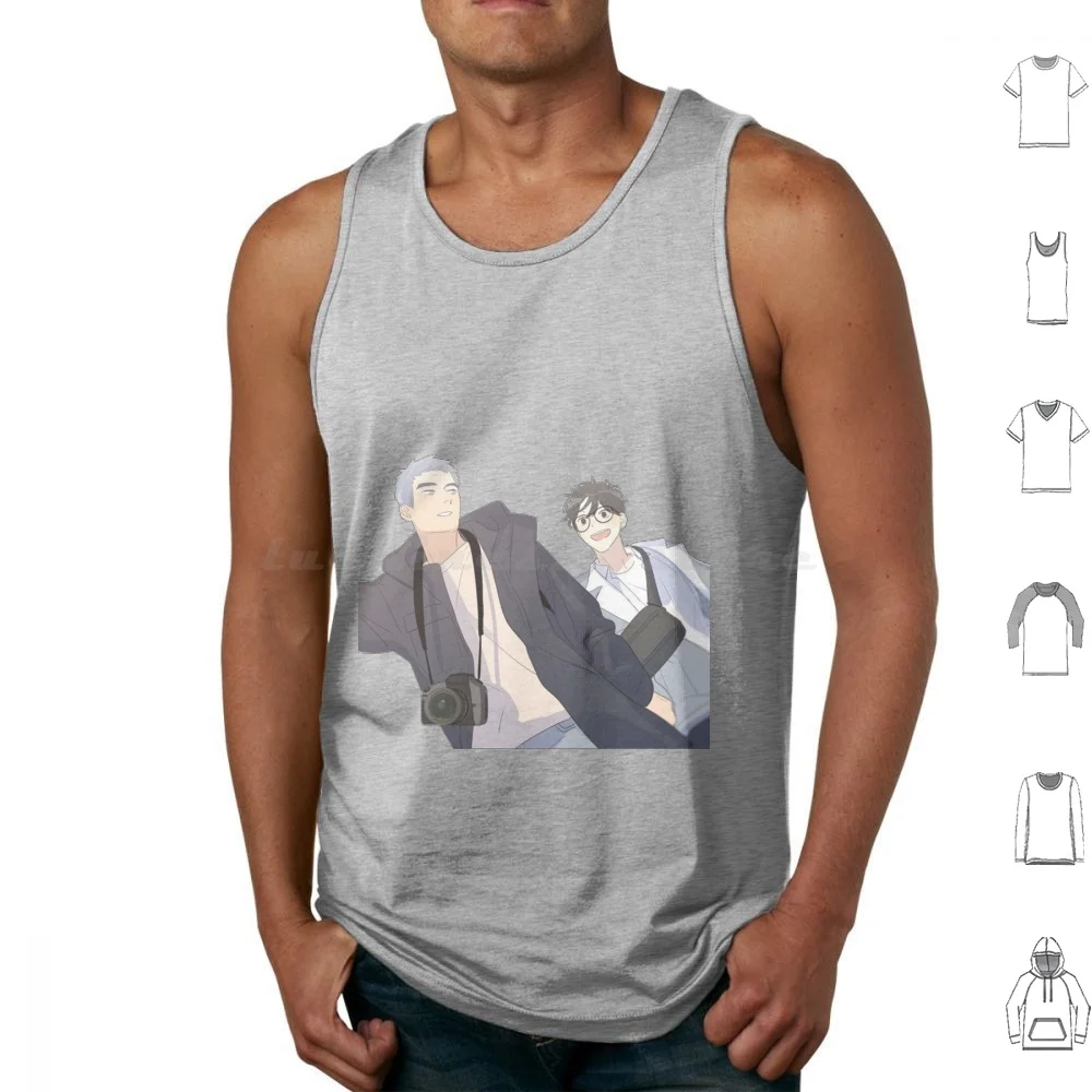 Here U Are Tank Tops Print Cotton Here U Are Yaoi Manga Bl Manhwa Boys Love Yuyang Lihuan Djunn Manhua Anime Sign