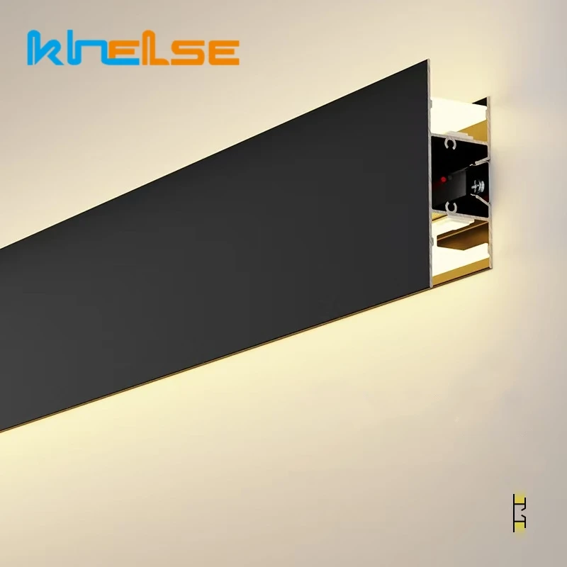 Minimalist Double-sided Luminous LED Aluminum Profile Staircase Handrail Long Strip Wall Lamp Linear Decor Strip Light Channel