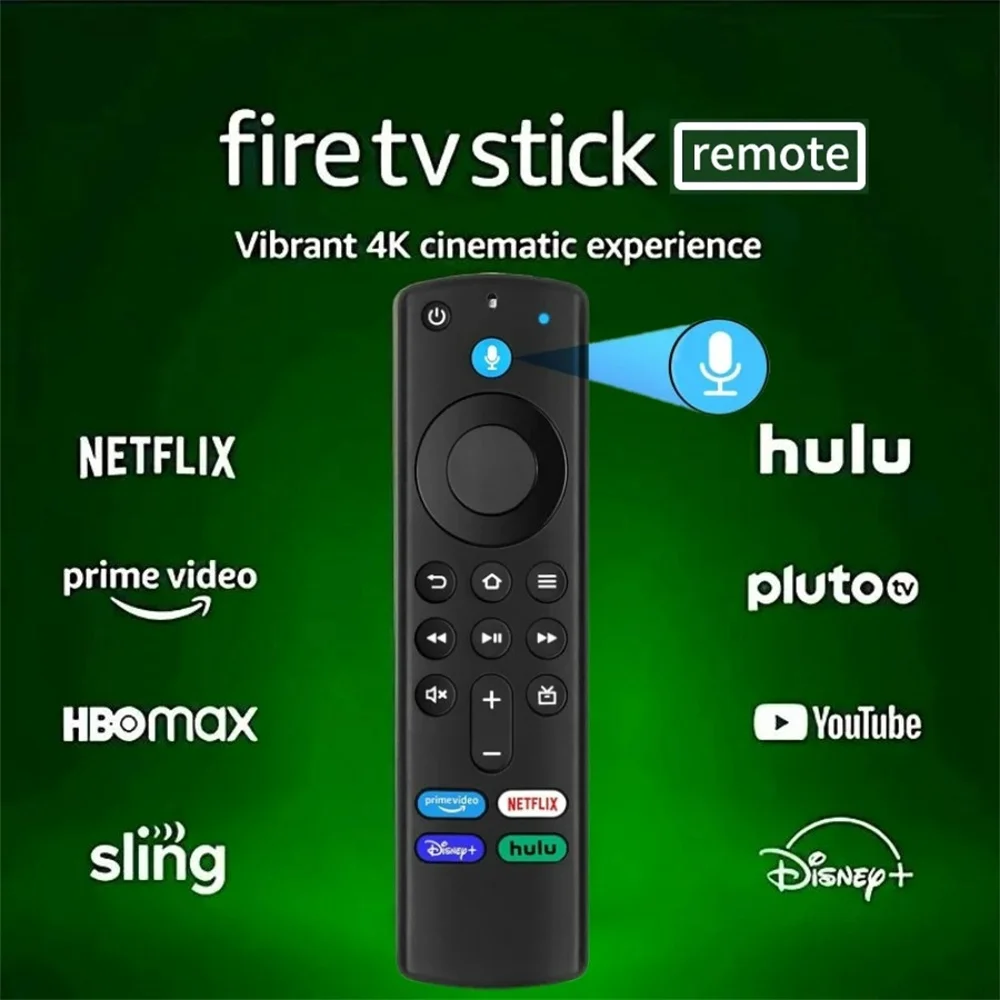 

Smart Voice Remote Control Replacement TV Stick 4K MAX Lite Fire Cube Smart Remote Works with Alexa for Fire Stick TV 3rd Gen