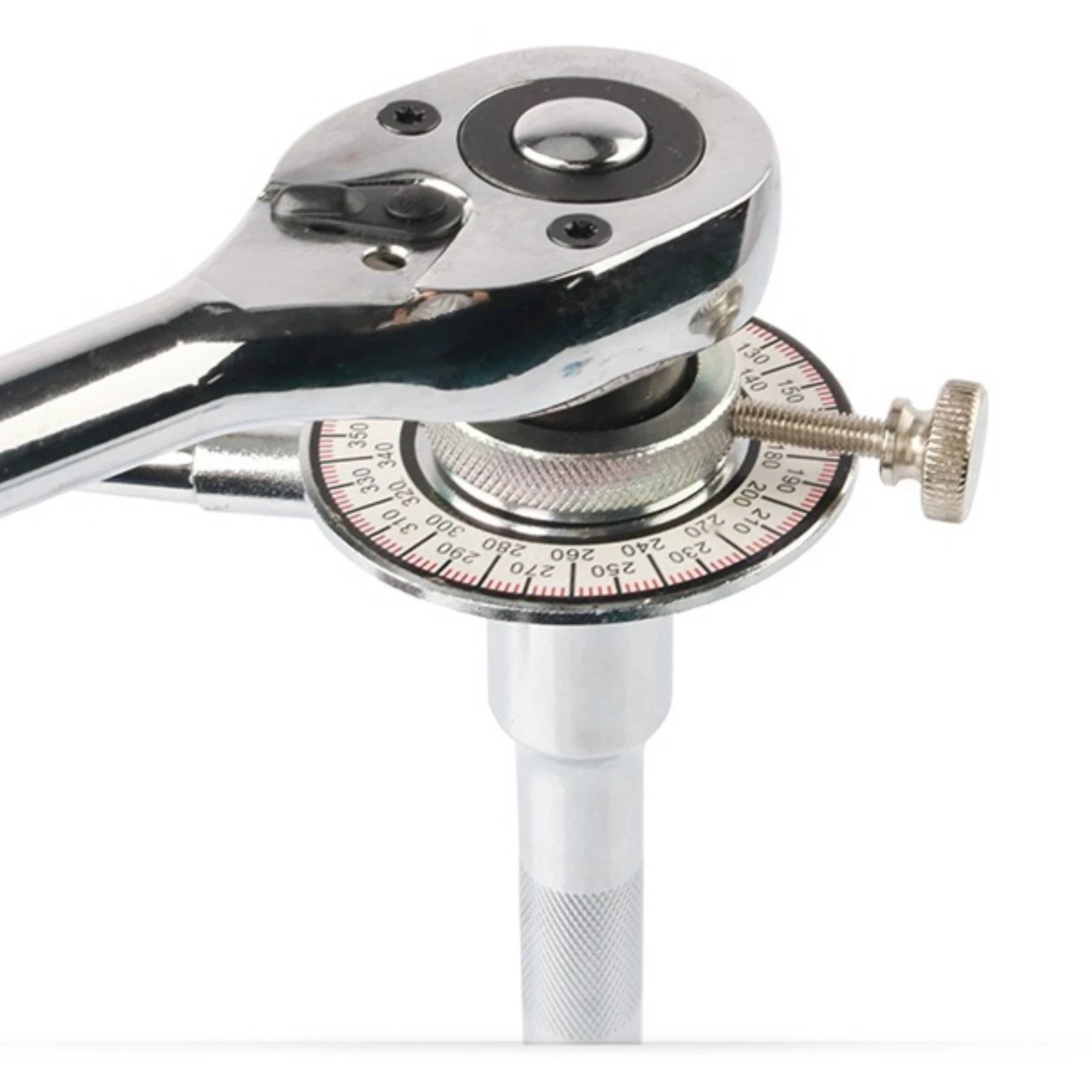 Alloy Rotational Force-Angle Gauge Interchangeable Heads 1/2 Inch Drive Rotational Force Angle Gauge Professional Adjustable