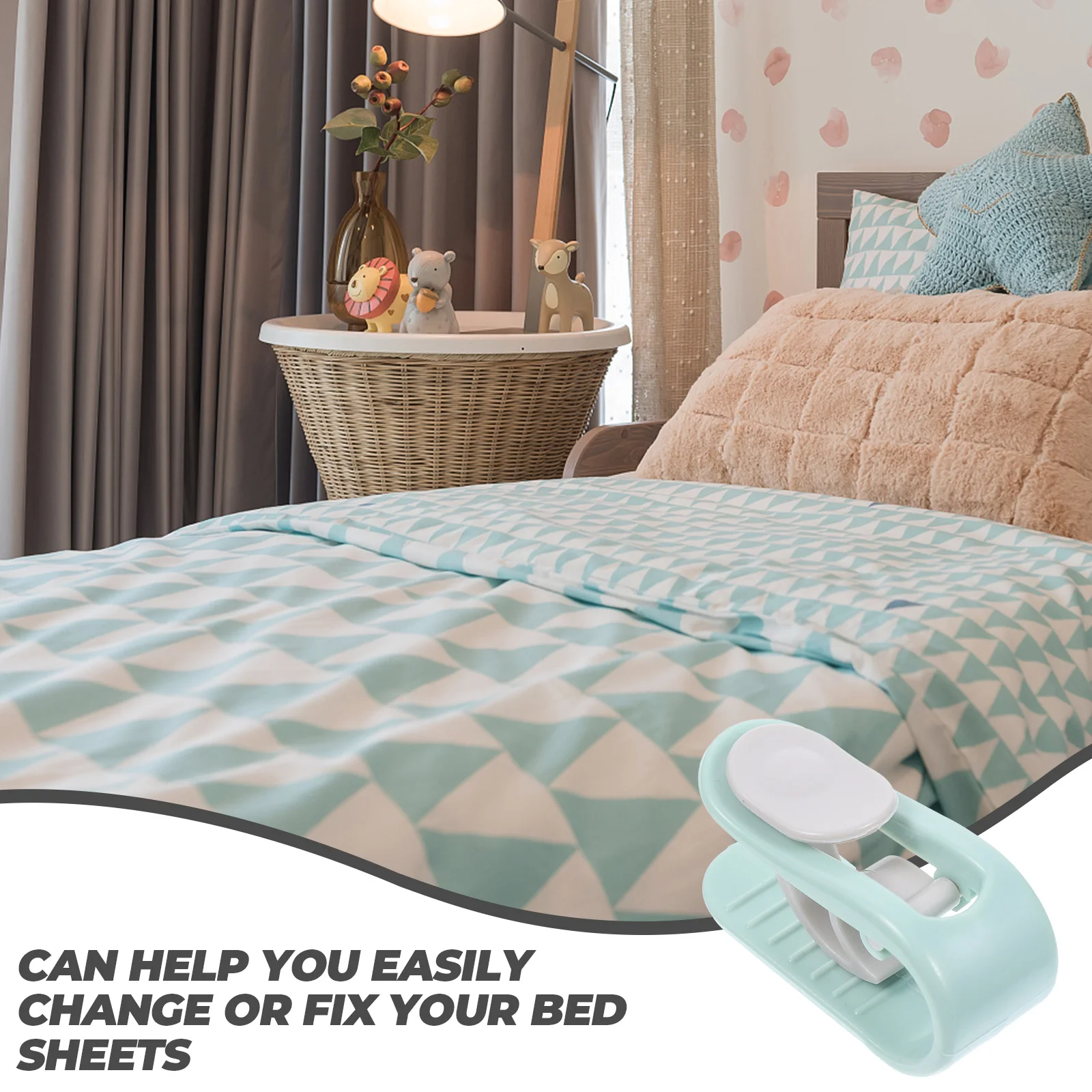 

50Pcs Bed Sheet Clips Invisible Quilt Fasteners No Pin Fixer Strong Compression Resistant Clamps for Quilt Cover Secure