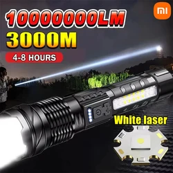 Xiaomi High Power LED Flashlight Rechargeable Flashlight With Side Light Super Bright Long Shot For Outdoor Camping And Hiking