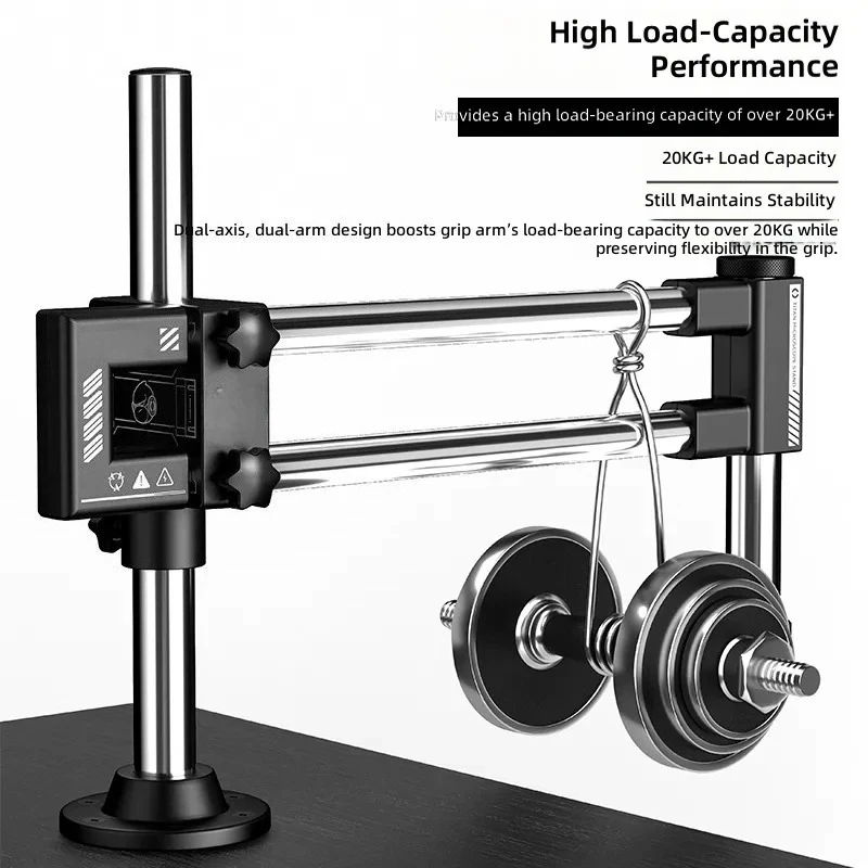 for GK02 Microscope Swing Arm Bracket Heavy Duty Smooth Lifting Universal 360 Degree Rotating Fixed Stand