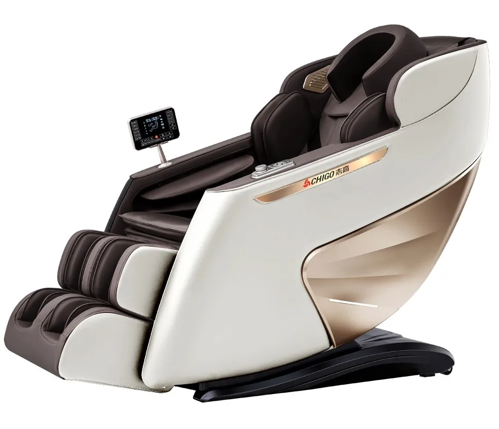 

C132 Best Selling Luxury 4D Zero Gravity Full Body Smart Recliner Massage Chair Shiatsu Thai Stretch Portable PU Leather