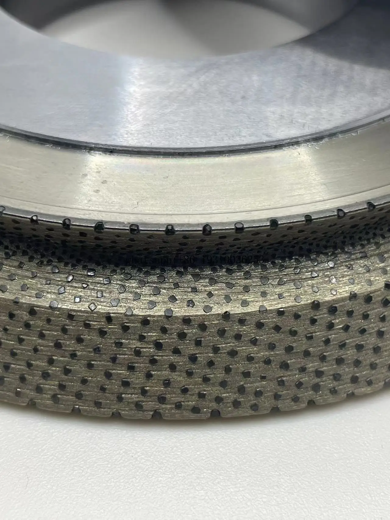 Disco abrasivo redondo de alto rendimiento, muela de rodillo de vendaje de diamante de sinterización galvanizada con personalización OEM