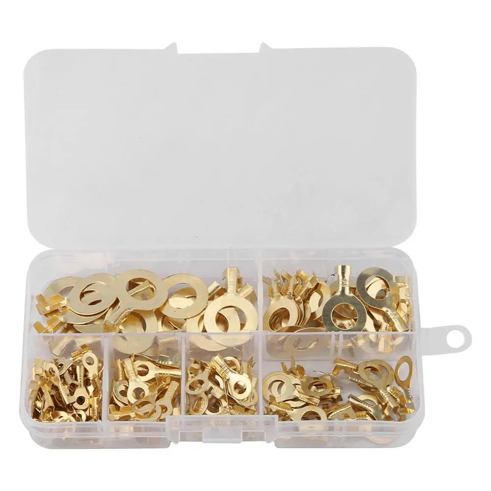 

Brass O-Type Round Bare Cold Crimp Terminal Connectors for LED Strips - 3.2mm to 10.2mm Sizes Available