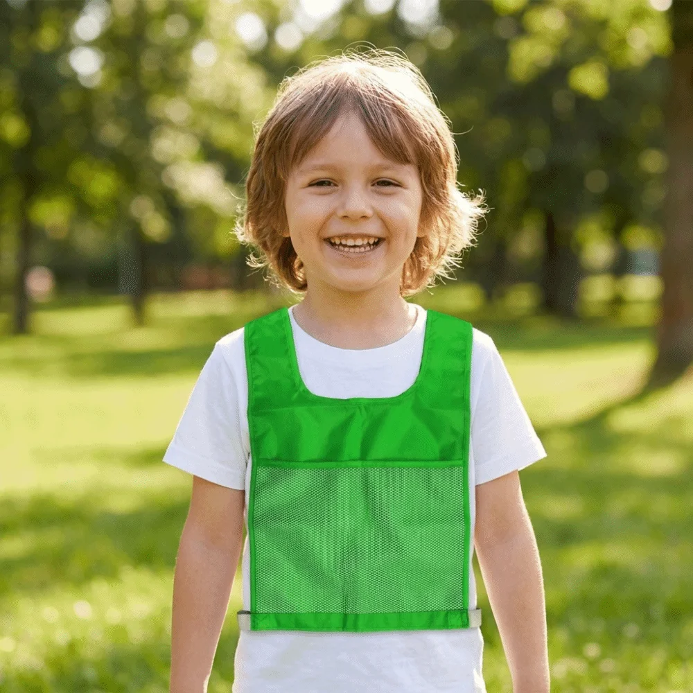 Competition Mesh Pockets Teaching Apron Creative Polyester Learning Apron Multi-purpose Alphabet Vest Preschool