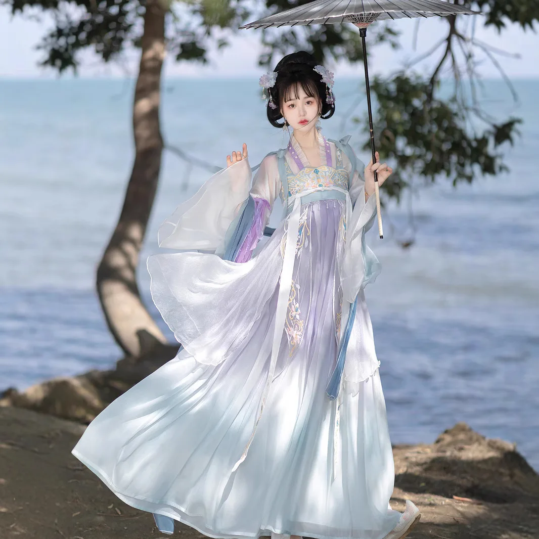 Han Feng Yun Women's Chinese Clothing Qi Chest Elements Machine Embroidery Spring and Summer Daily