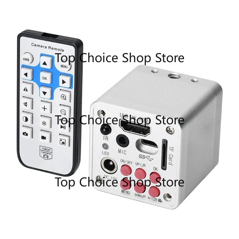 ultra hd 4k h-dmi 1080p usb industrial microscopic camera silver casing laboratory image capture