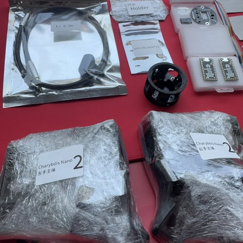 Charybdis Split-Tastatur, PCB-Material, kundenspezifisches Charybdis Mini/Nano, kabelgebundene/kabellose Tastatur, Plattenhülle, Spielzubehör, nicht vorgefertigt