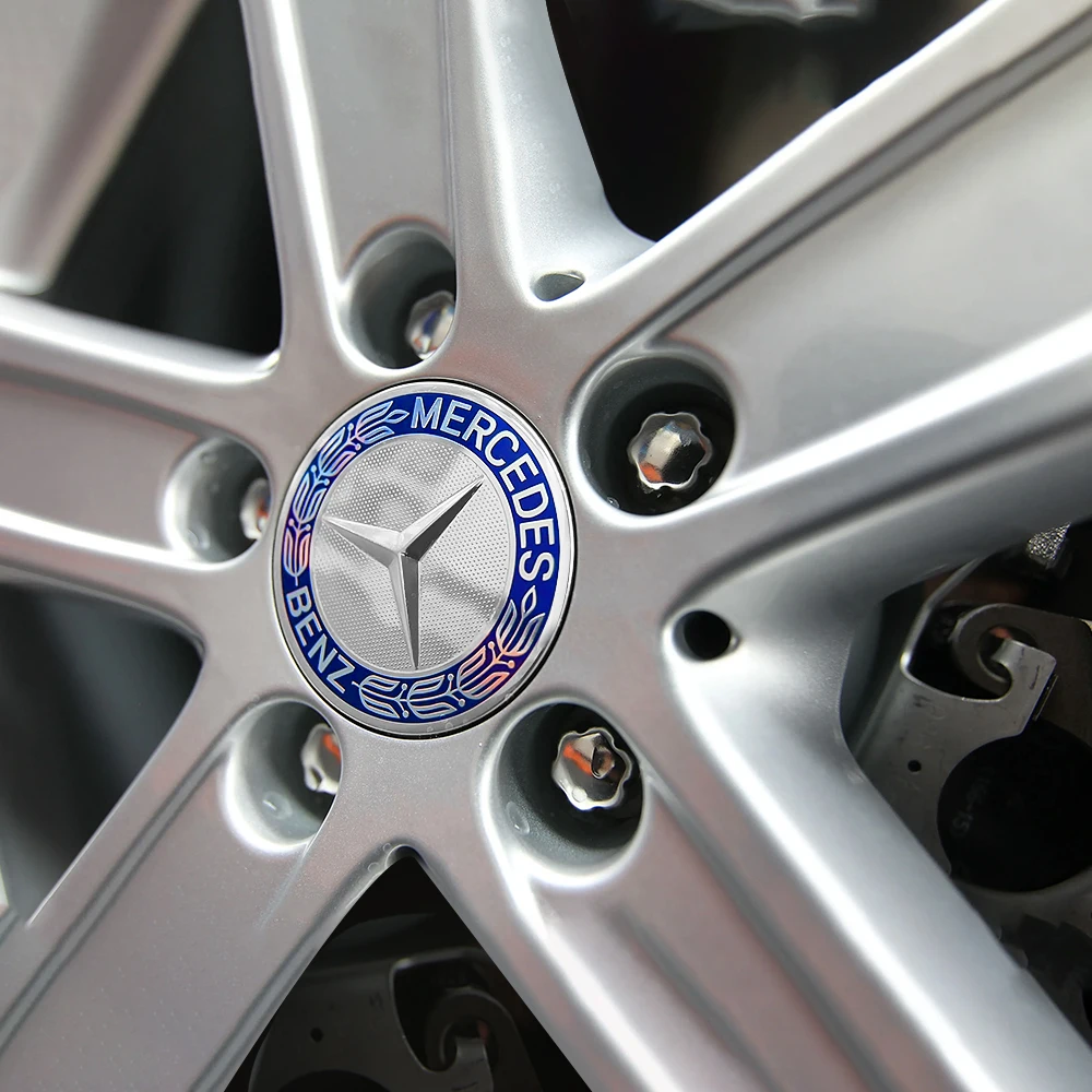 4PCS 75mm Car Wheel Center Cap Hub Covers Badge Accessories Center Cover for Mercedes Benz AMG GLC W108 W124 W176 W202 W213 W220 view 2