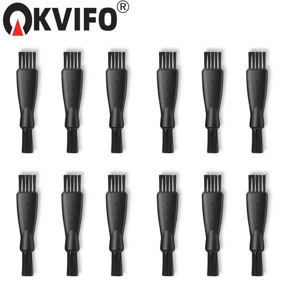 KVIFO 1-100 PCS Acessório de Barbeador Masculino Escova de Navalha Removedor de Cabelo Ferramenta de Limpeza Preto Plactic Cabeça de Substituição Ferramentas de Barbear de Cabelo