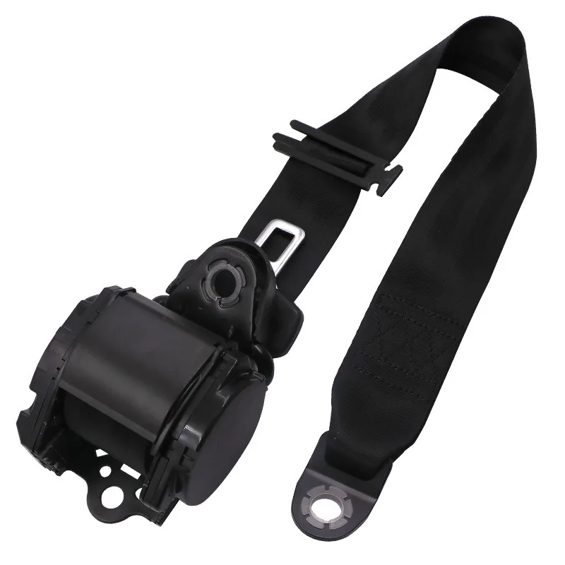 Closed universal three-point type, car seat belt assembly, front and rear seat modification, seat belt accessories
