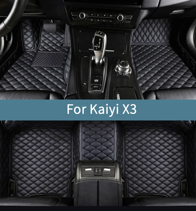 

Автомобильные коврики для Kaiyi X3 2023 2024 2025 2026, коврики для автомобилей, водонепроницаемый полный комплект