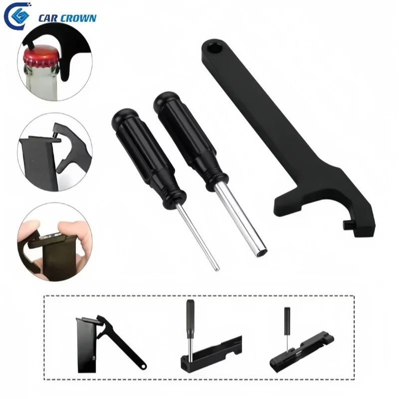 

Автомобильная Корона, 3 шт./компл., магнитная пластина Glock, разборка, удаление, крепление на передний прицел, набор инструментов для установки, аксессуары Glock