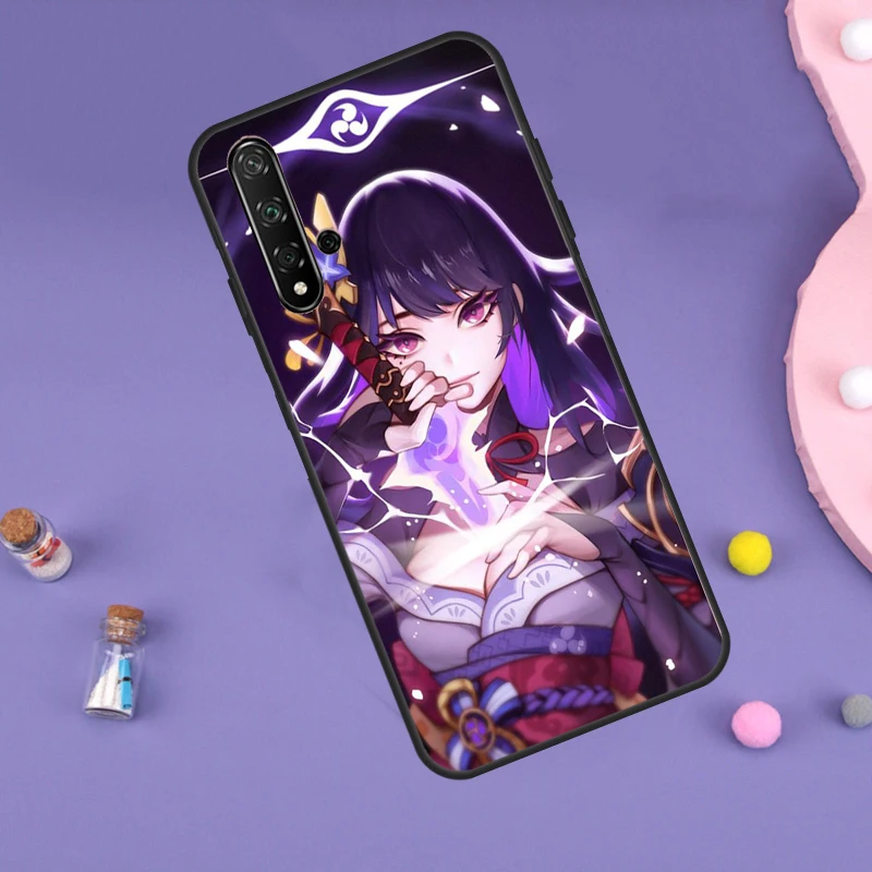 Genshin Impact Raiden Shogun Case For Huawei P30 P20 P40 Lite Nova 5T 11i 8i 3i 9 10 SE 11 Pro Y90 Y70 Y61 Y60 Y91 Cover image 5