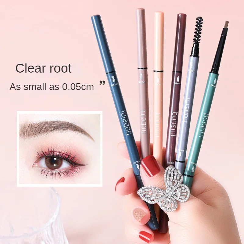 Waterproof Eyebrow Pencil 12*2*1.5cm Smooth Water Proof Sweatproof Double-ended Ultra-thin Eye Makeup Eyebrow Pencil 18g Make Up