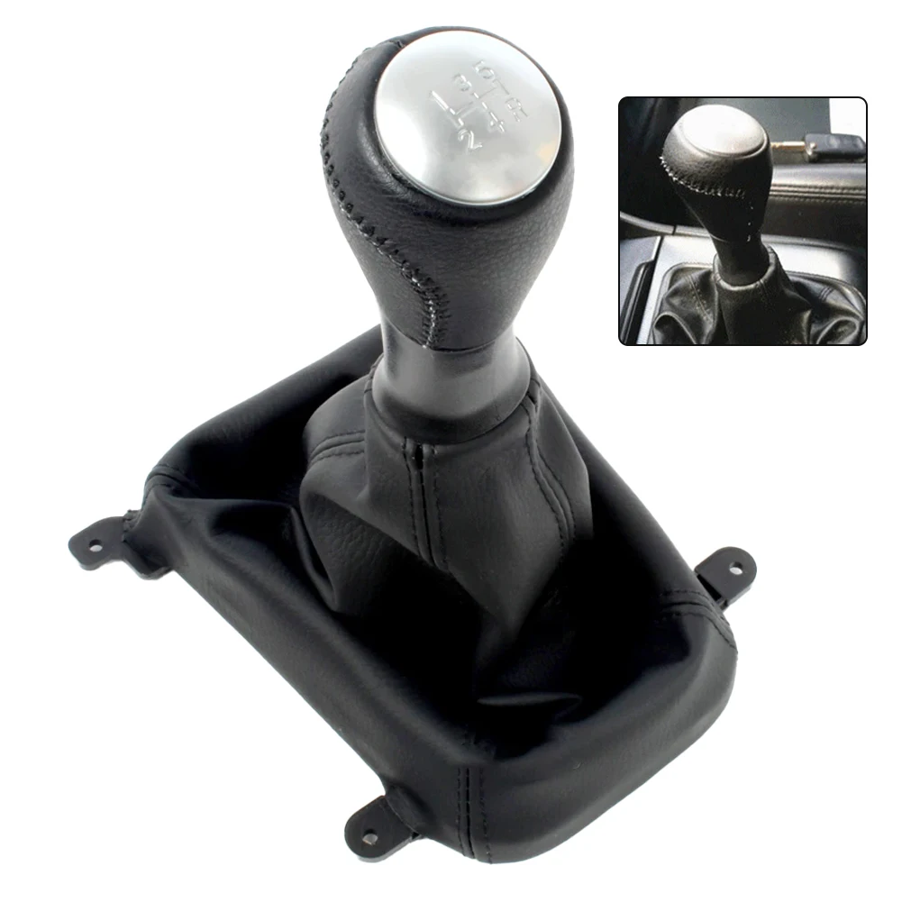 For MK7 For Vehicle Interior ABS Knob Cover Gear Shift Boot Comfortable Driving Gear Lever Daily Wear Resistance